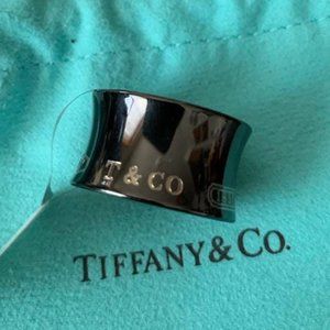 TIFFANY & CO. Titanium 1837 Wide Band Size: 6